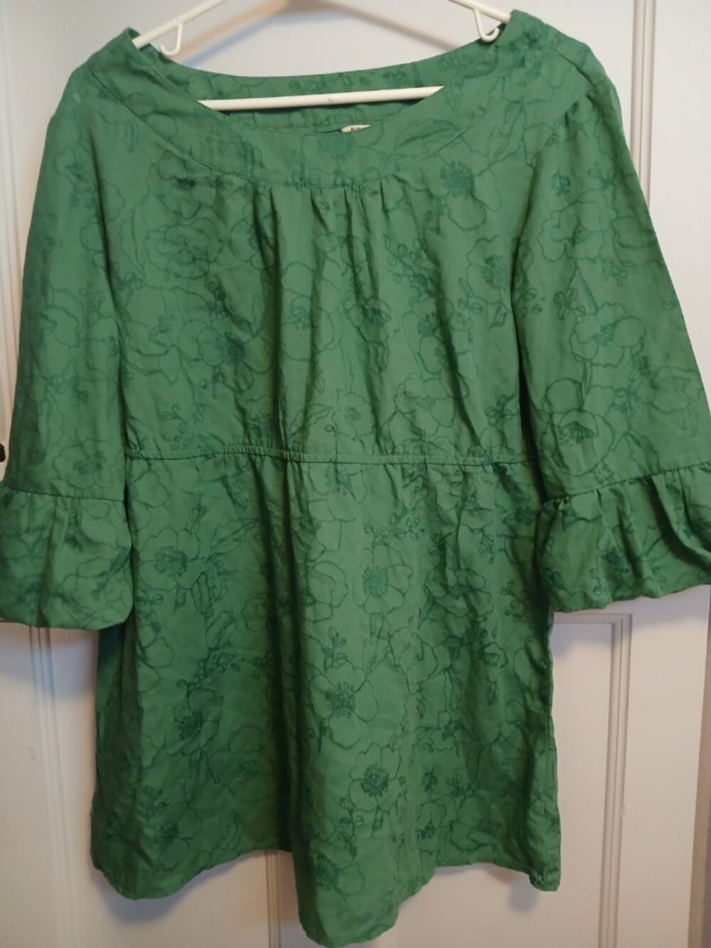 Sonoma Life+Style Womens L Long Sleeve Green Shirt